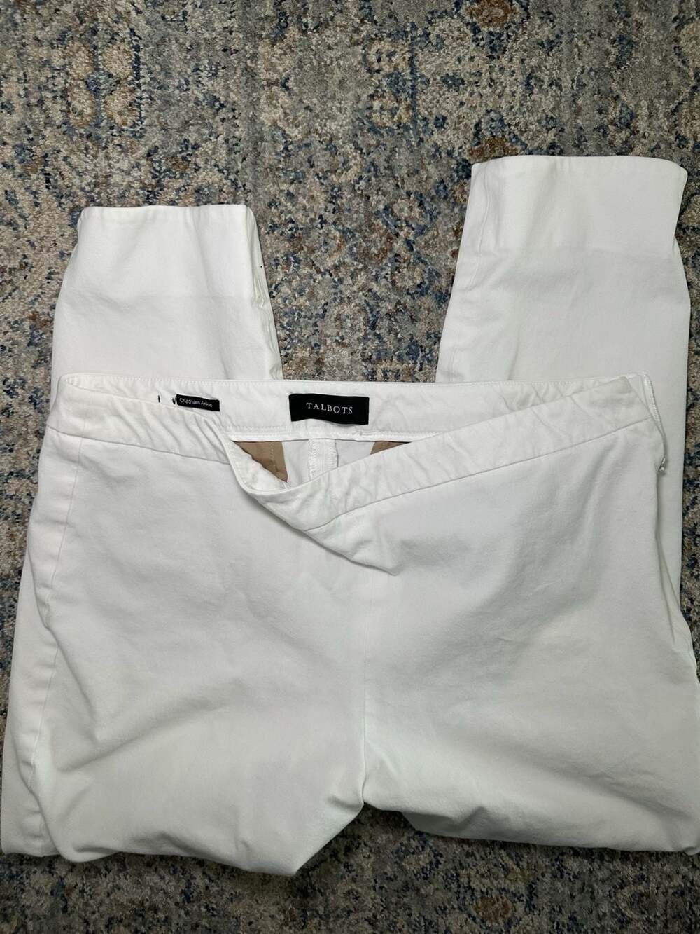 Talbots Chatham Ankle White Pants